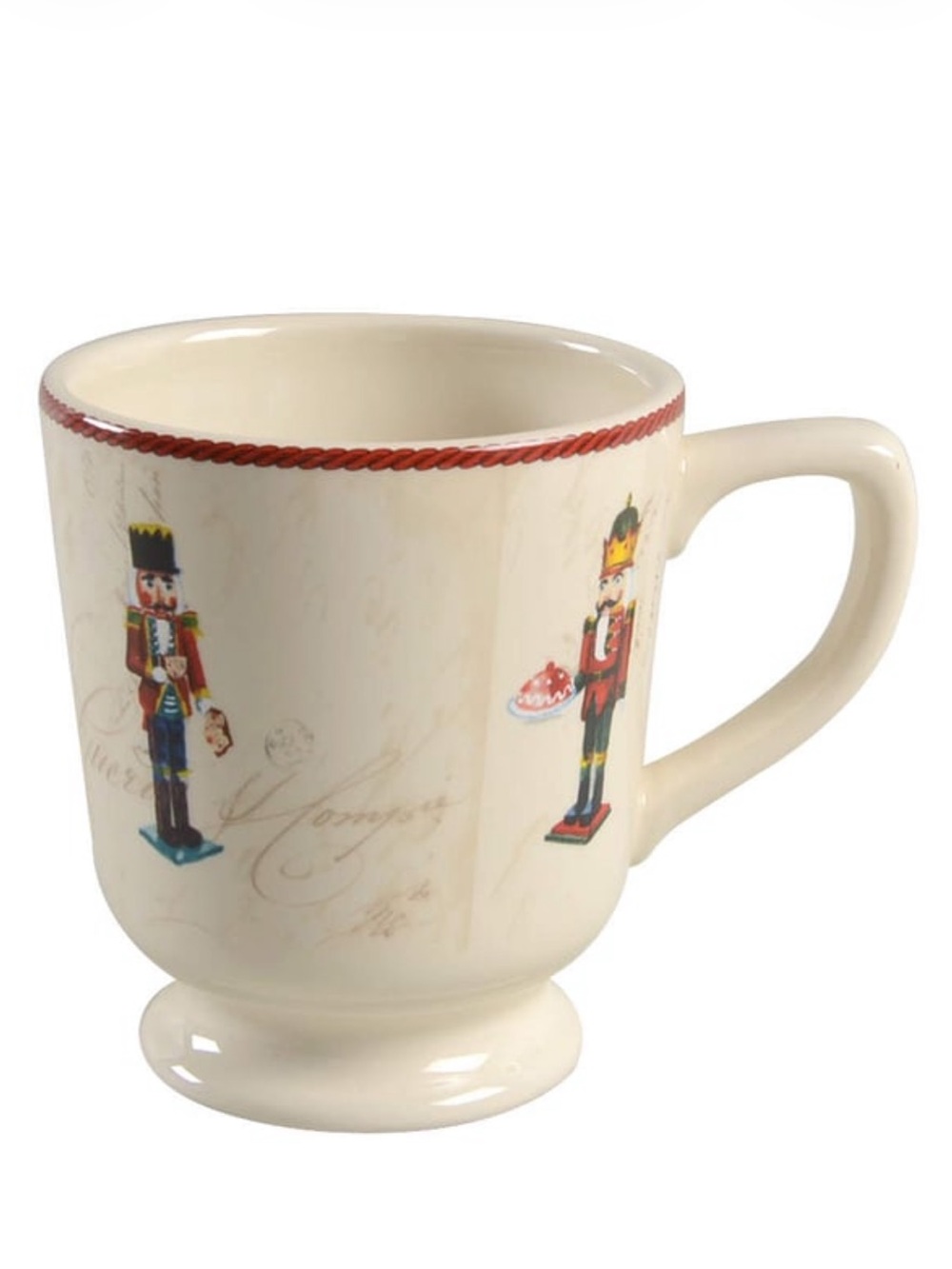Williams-Sonoma Footed Nutcracker Coffee Tea Mug
